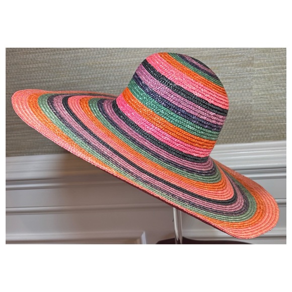 NWOT Anthropologie San Diego Hat Co Wheat Straw Sun SPF 50+ Wide Brim Hat  O/S main image 14